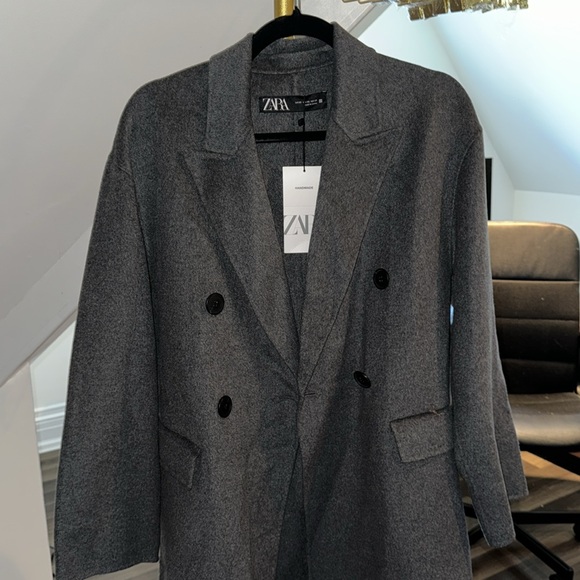 Limited edition luxurious wool blend grey coat - Picture 7 of 7